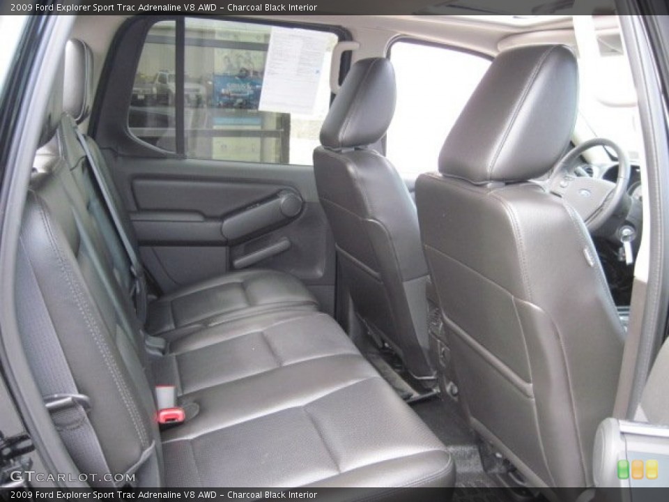 Charcoal Black Interior Rear Seat for the 2009 Ford Explorer Sport Trac Adrenaline V8 AWD #62589336