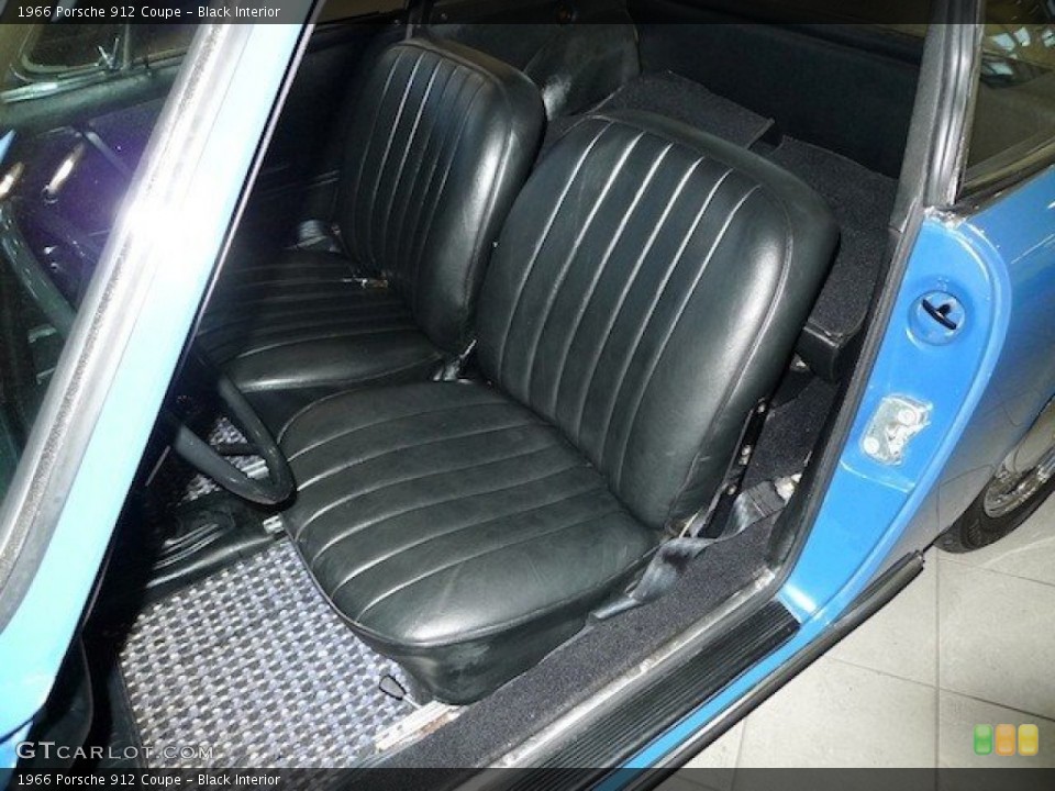 Black Interior Front Seat for the 1966 Porsche 912 Coupe #62590146