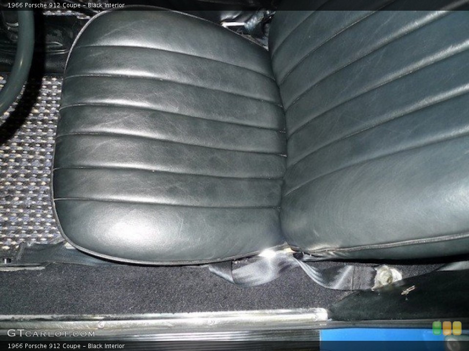 Black Interior Front Seat for the 1966 Porsche 912 Coupe #62590155