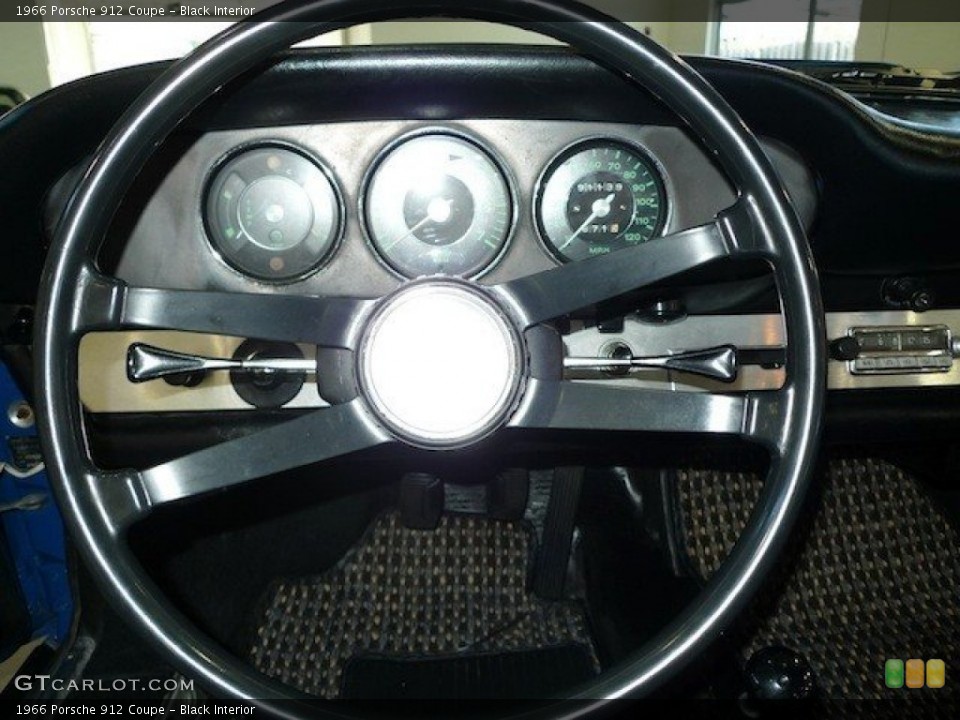 Black Interior Steering Wheel for the 1966 Porsche 912 Coupe #62590173