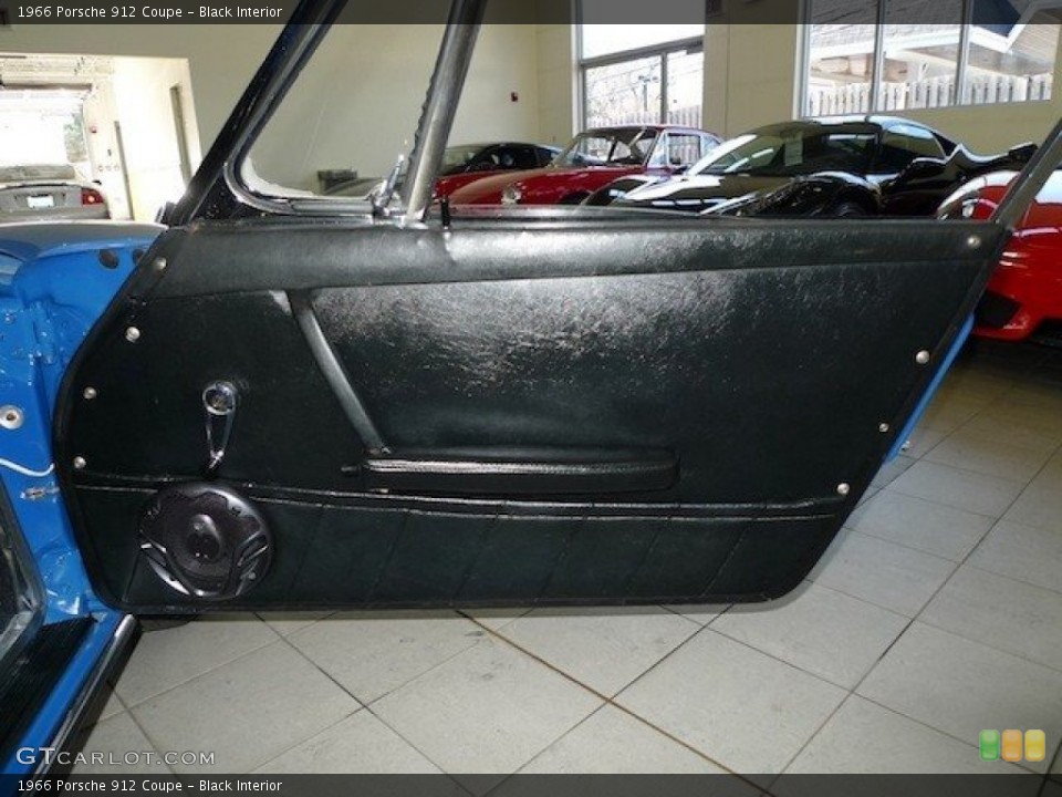 Black Interior Door Panel for the 1966 Porsche 912 Coupe #62590212