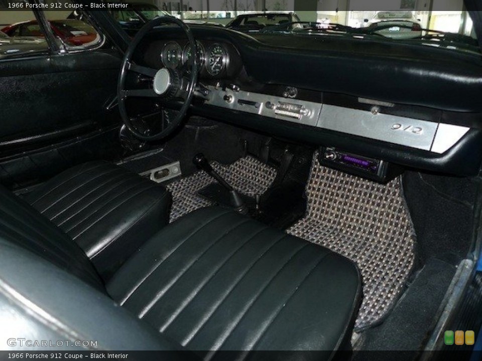 Black Interior Photo for the 1966 Porsche 912 Coupe #62590218