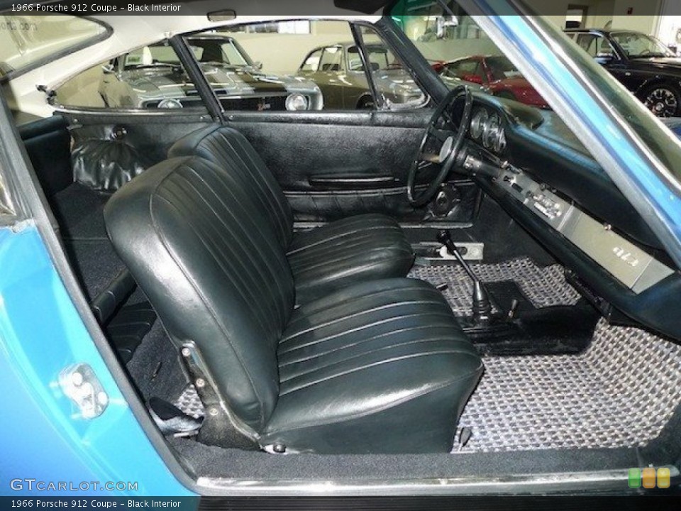 Black Interior Photo for the 1966 Porsche 912 Coupe #62590230