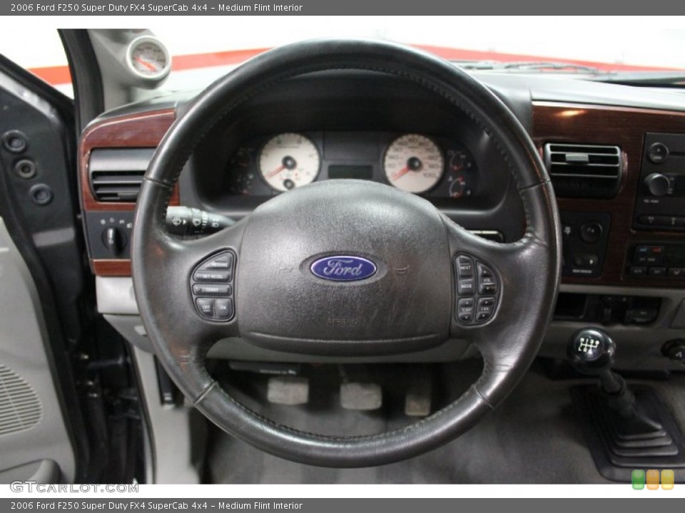 Medium Flint Interior Steering Wheel for the 2006 Ford F250 Super Duty FX4 SuperCab 4x4 #62590680