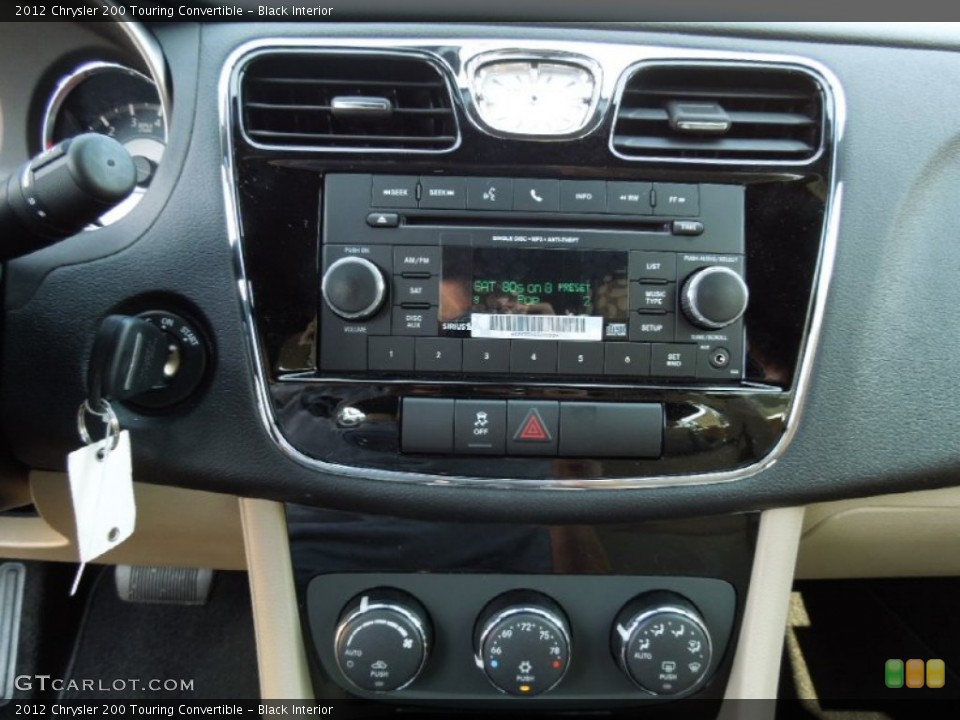 Black Interior Controls for the 2012 Chrysler 200 Touring Convertible #62596967