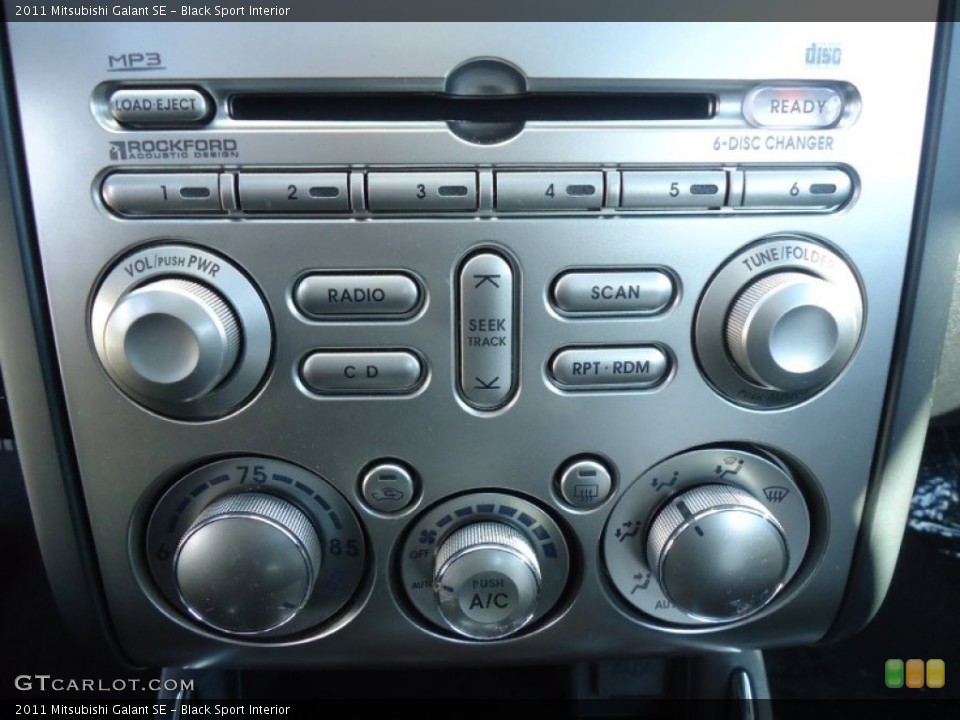 Black Sport Interior Controls for the 2011 Mitsubishi Galant SE #62597114