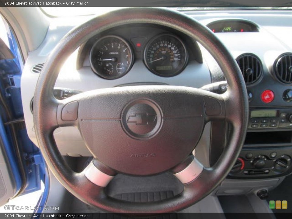 Gray Interior Steering Wheel for the 2004 Chevrolet Aveo Hatchback #62597495
