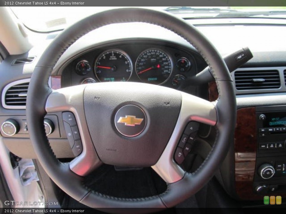 Ebony Interior Steering Wheel for the 2012 Chevrolet Tahoe LS 4x4 #62597881