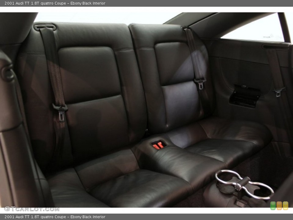 Ebony Black Interior Rear Seat for the 2001 Audi TT 1.8T quattro Coupe #62597975
