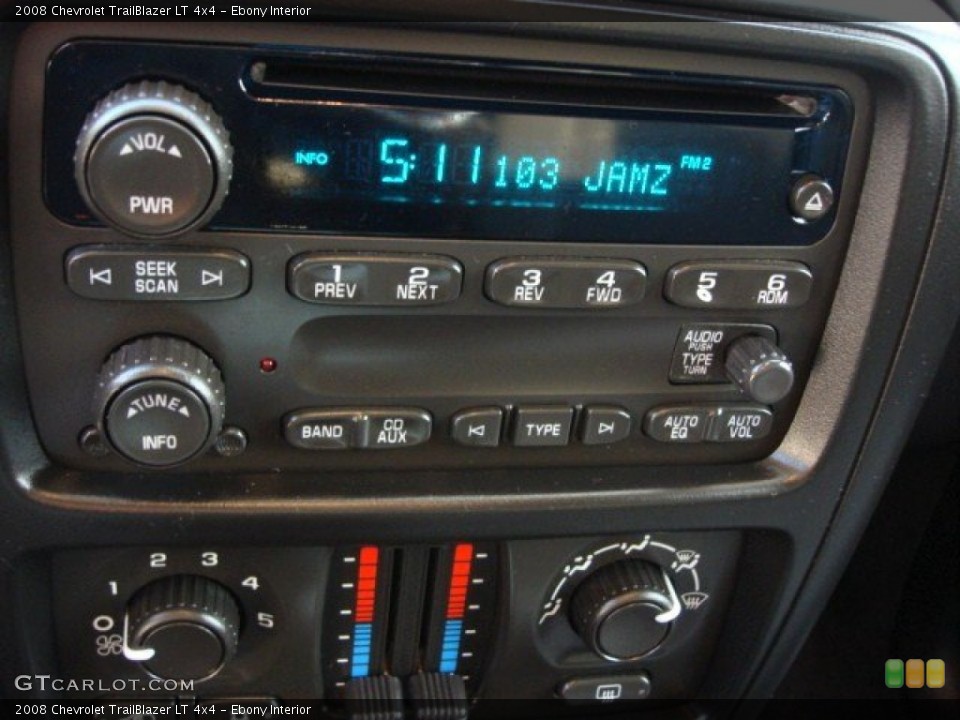 Ebony Interior Audio System for the 2008 Chevrolet TrailBlazer LT 4x4 #62598942