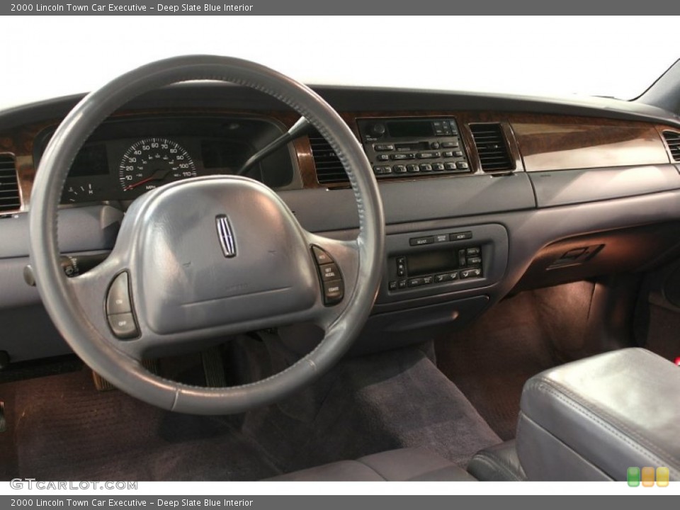 Deep Slate Blue Interior Dashboard for the 2000 Lincoln Town Car Executive #62599025