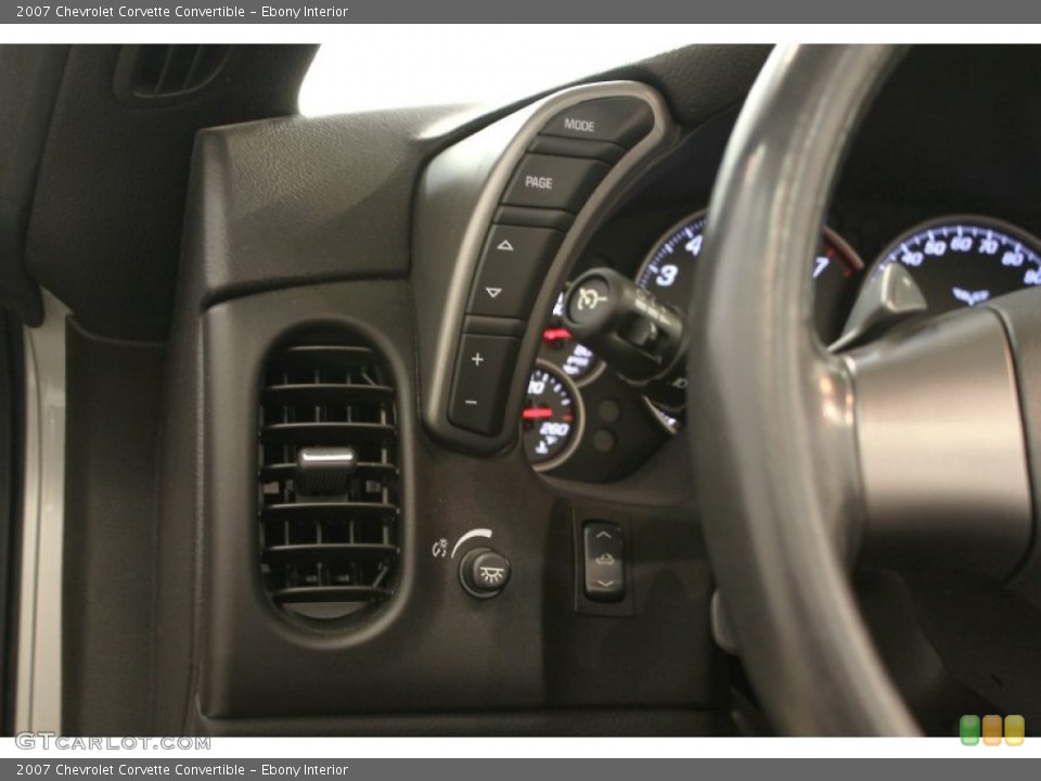 Ebony Interior Controls for the 2007 Chevrolet Corvette Convertible #62599349