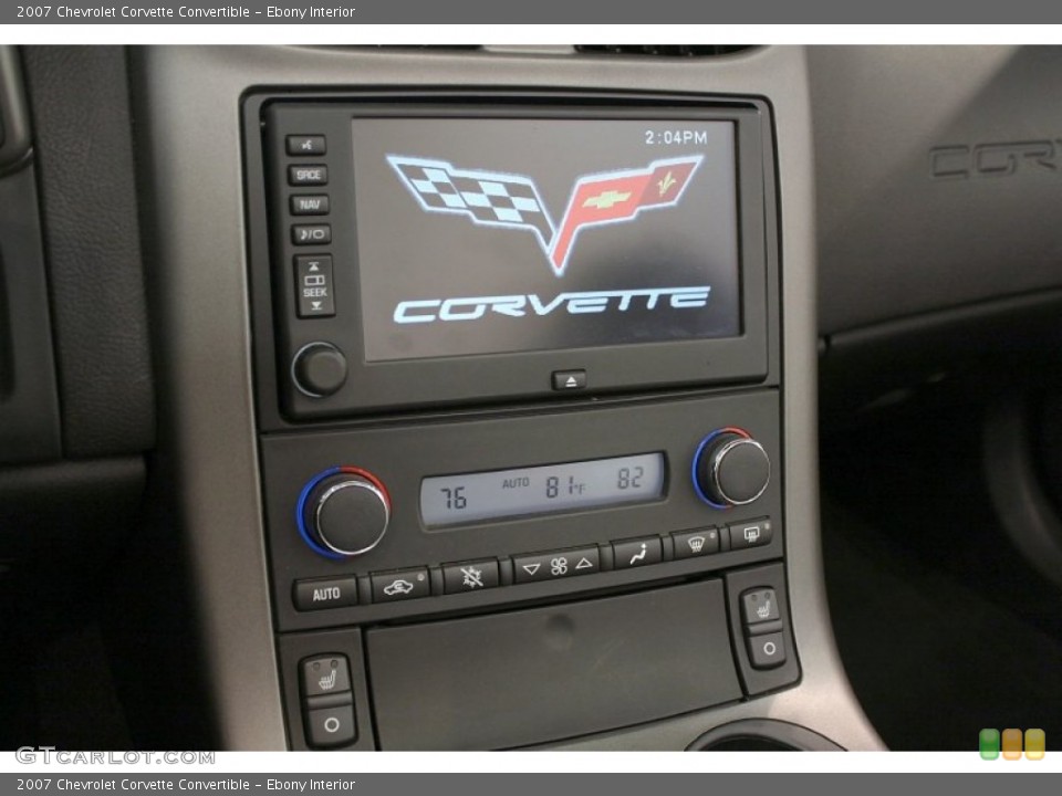 Ebony Interior Controls for the 2007 Chevrolet Corvette Convertible #62599403