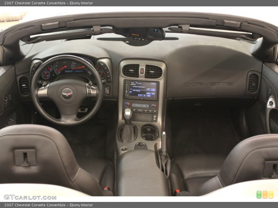 Ebony Interior Dashboard for the 2007 Chevrolet Corvette Convertible #62599487