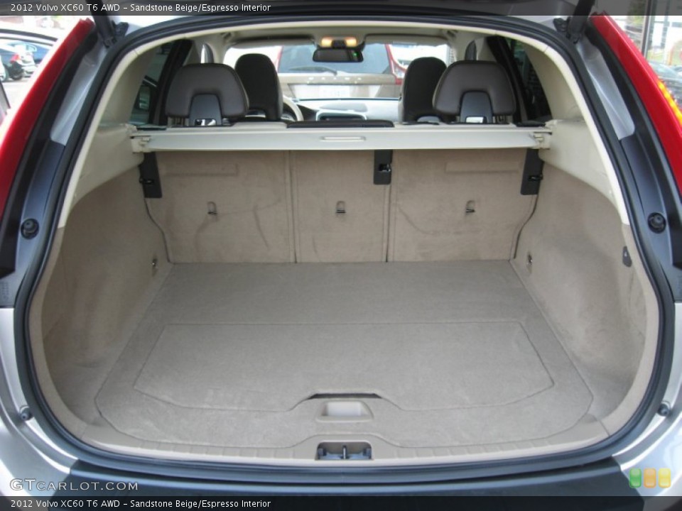 Sandstone Beige/Espresso Interior Trunk for the 2012 Volvo XC60 T6 AWD #62599922
