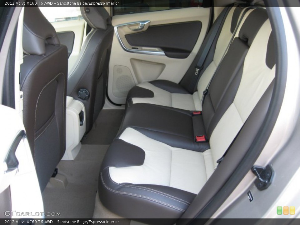 Sandstone Beige/Espresso Interior Photo for the 2012 Volvo XC60 T6 AWD #62599970
