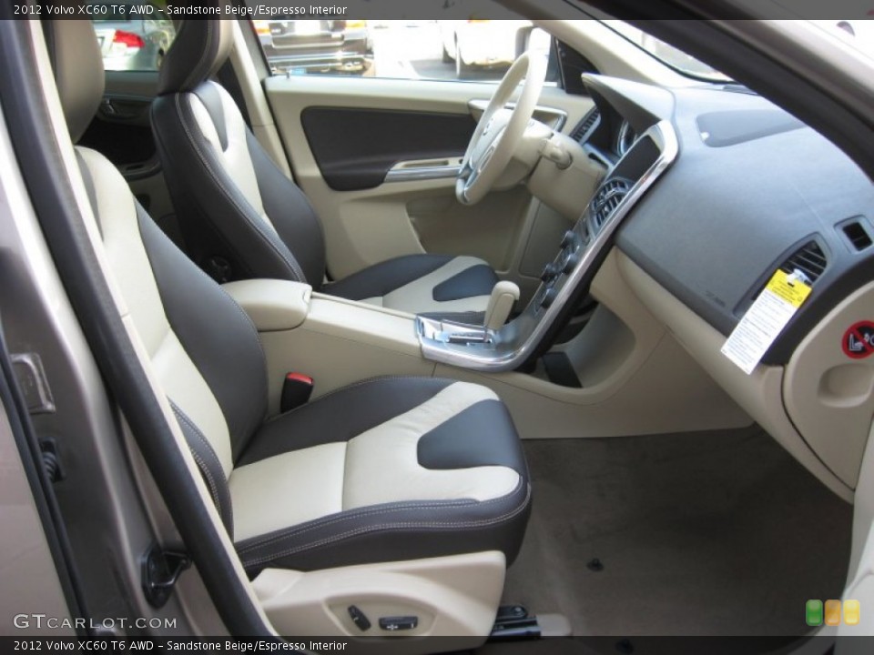 Sandstone Beige/Espresso Interior Photo for the 2012 Volvo XC60 T6 AWD #62599999