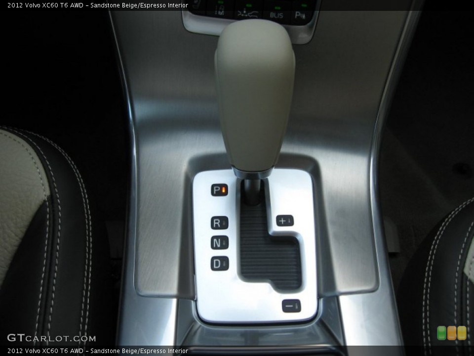 Sandstone Beige/Espresso Interior Transmission for the 2012 Volvo XC60 T6 AWD #62600063