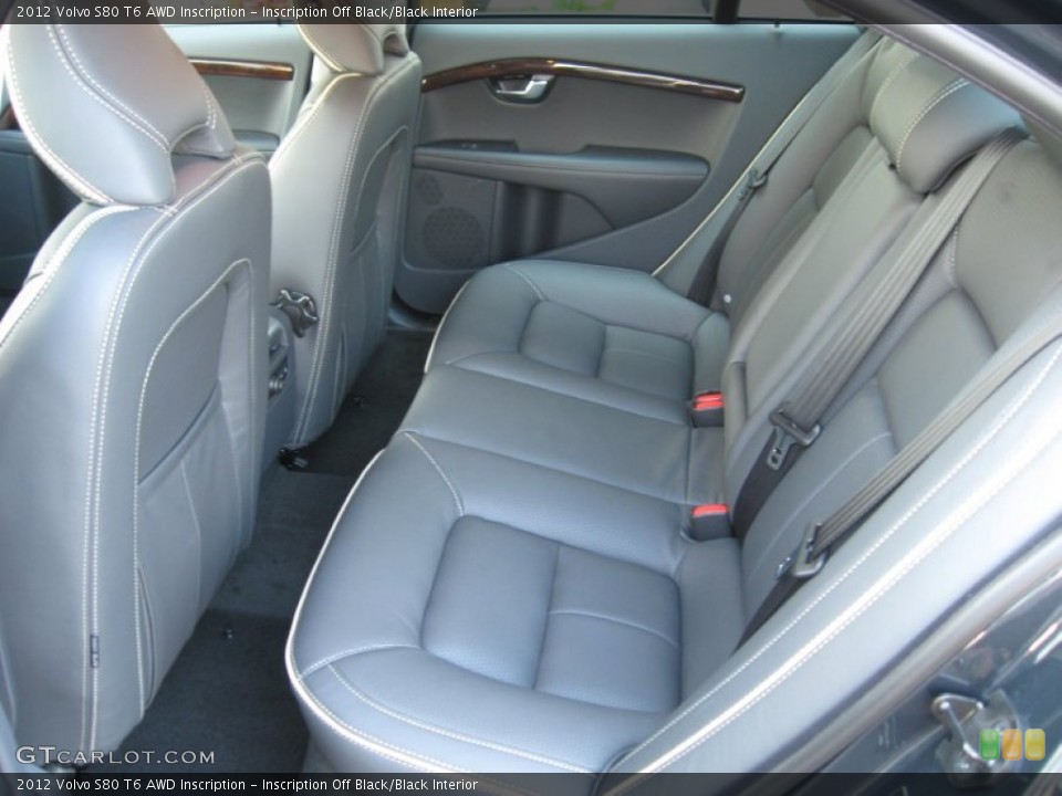 Inscription Off Black/Black Interior Photo for the 2012 Volvo S80 T6 AWD Inscription #62600236