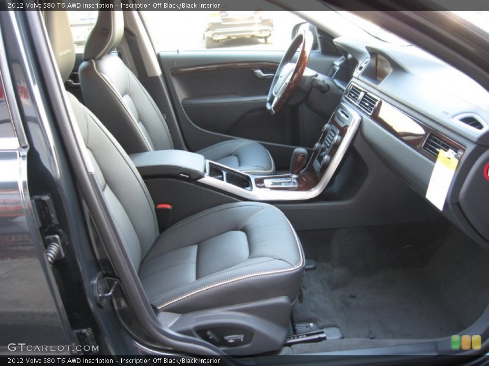 Inscription Off Black/Black Interior Photo for the 2012 Volvo S80 T6 AWD Inscription #62600264