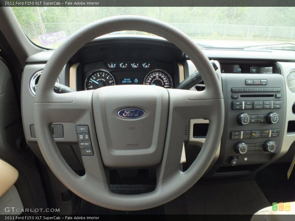 Pale Adobe Interior Steering Wheel for the 2011 Ford F150 XLT SuperCab #62601761
