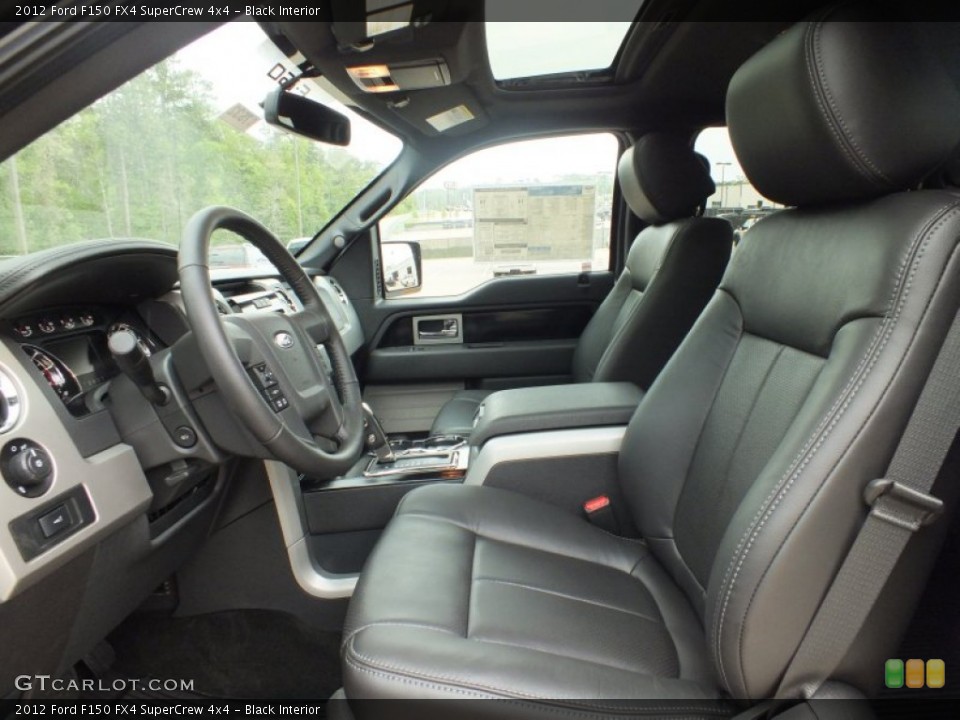 Black Interior Photo for the 2012 Ford F150 FX4 SuperCrew 4x4 #62602316