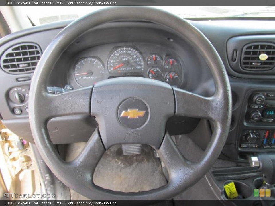 Light Cashmere/Ebony Interior Steering Wheel for the 2006 Chevrolet TrailBlazer LS 4x4 #62604416