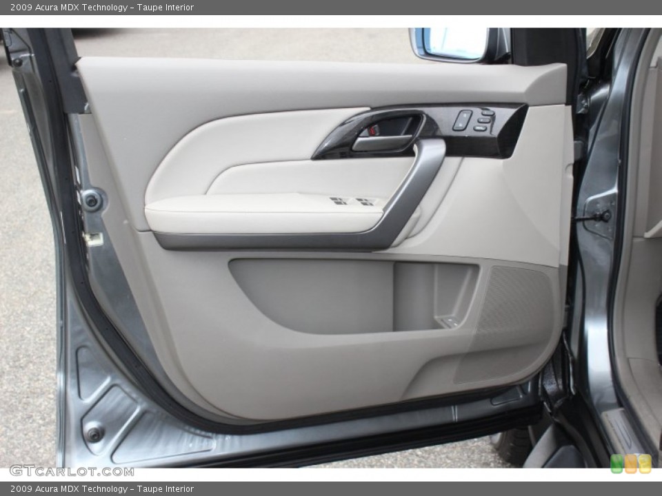 Taupe Interior Door Panel for the 2009 Acura MDX Technology #62604986