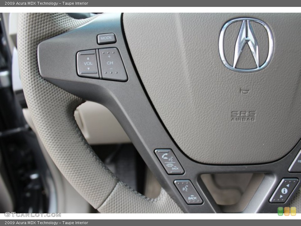 Taupe Interior Controls for the 2009 Acura MDX Technology #62605032