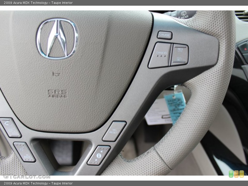 Taupe Interior Controls for the 2009 Acura MDX Technology #62605043
