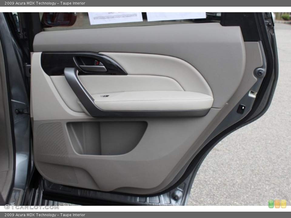 Taupe Interior Door Panel for the 2009 Acura MDX Technology #62605103