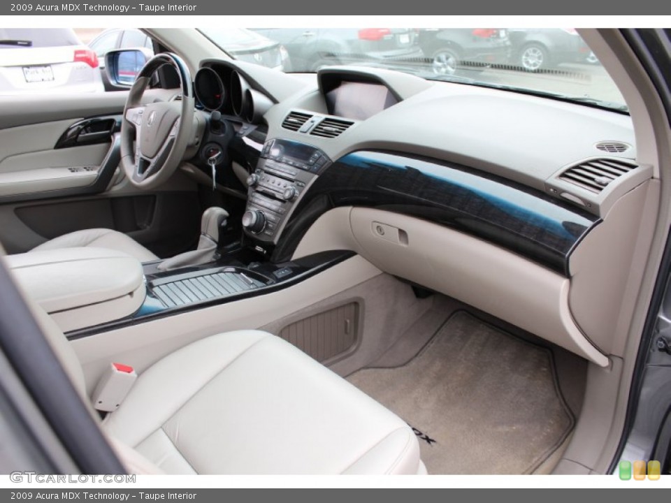 Taupe Interior Dashboard for the 2009 Acura MDX Technology #62605136