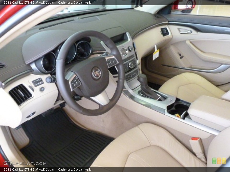 Cashmere/Cocoa Interior Prime Interior for the 2012 Cadillac CTS 4 3.6 AWD Sedan #62605418