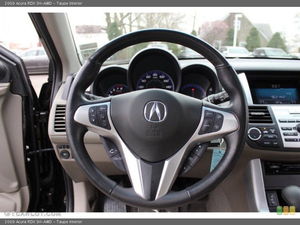 Taupe Interior Steering Wheel for the 2009 Acura RDX SH-AWD #62605637