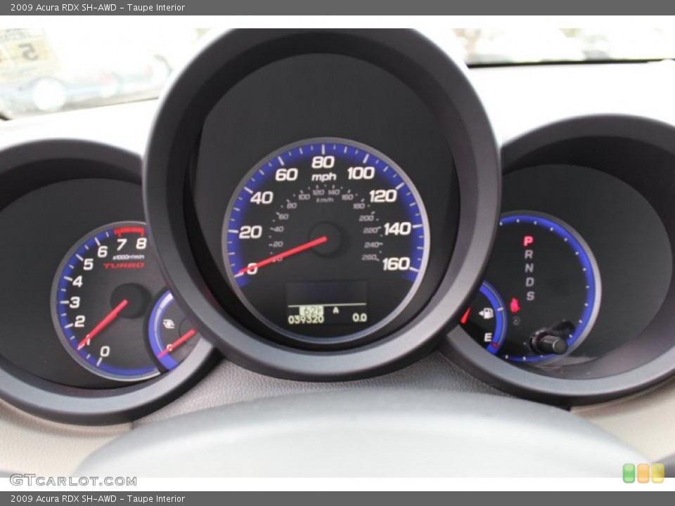 Taupe Interior Gauges for the 2009 Acura RDX SH-AWD #62605667