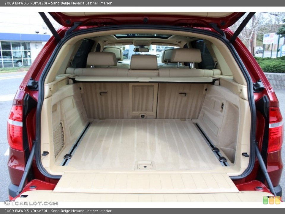 Sand Beige Nevada Leather Interior Trunk for the 2009 BMW X5 xDrive30i #62606270