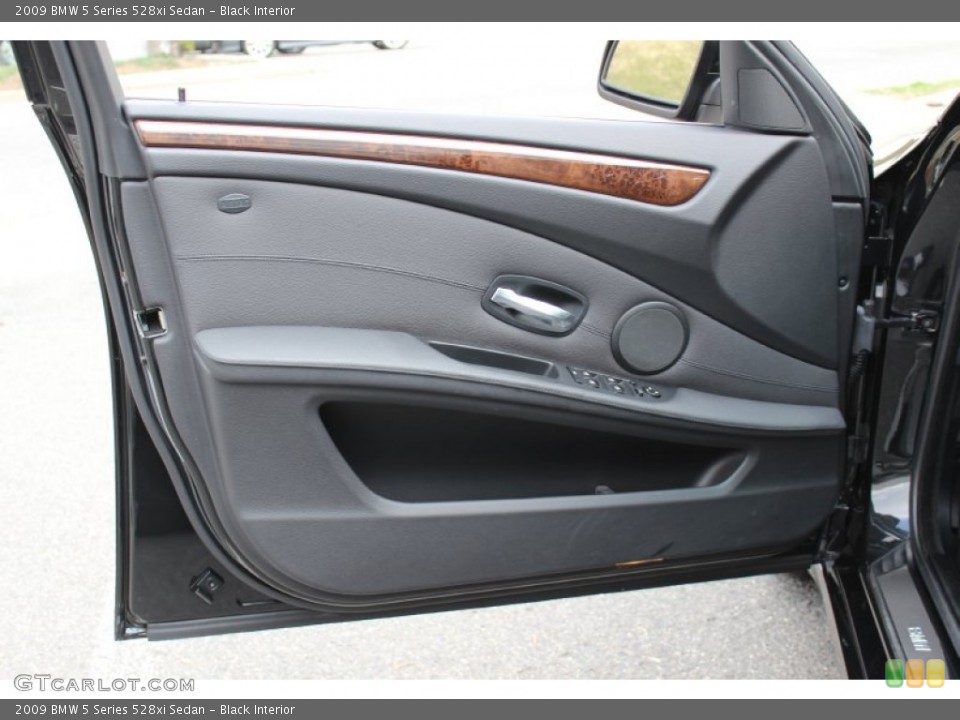 Black Interior Door Panel for the 2009 BMW 5 Series 528xi Sedan #62606450