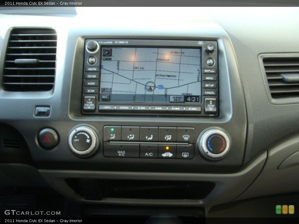 Gray Interior Navigation for the 2011 Honda Civic EX Sedan #62606972