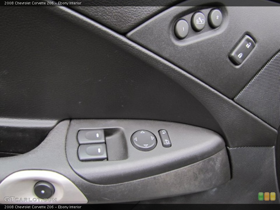 Ebony Interior Controls for the 2008 Chevrolet Corvette Z06 #62607131