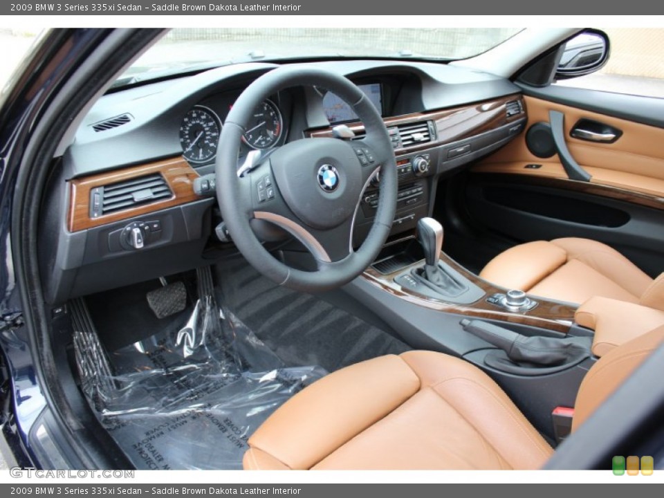Saddle Brown Dakota Leather Interior Prime Interior for the 2009 BMW 3 Series 335xi Sedan #62607692