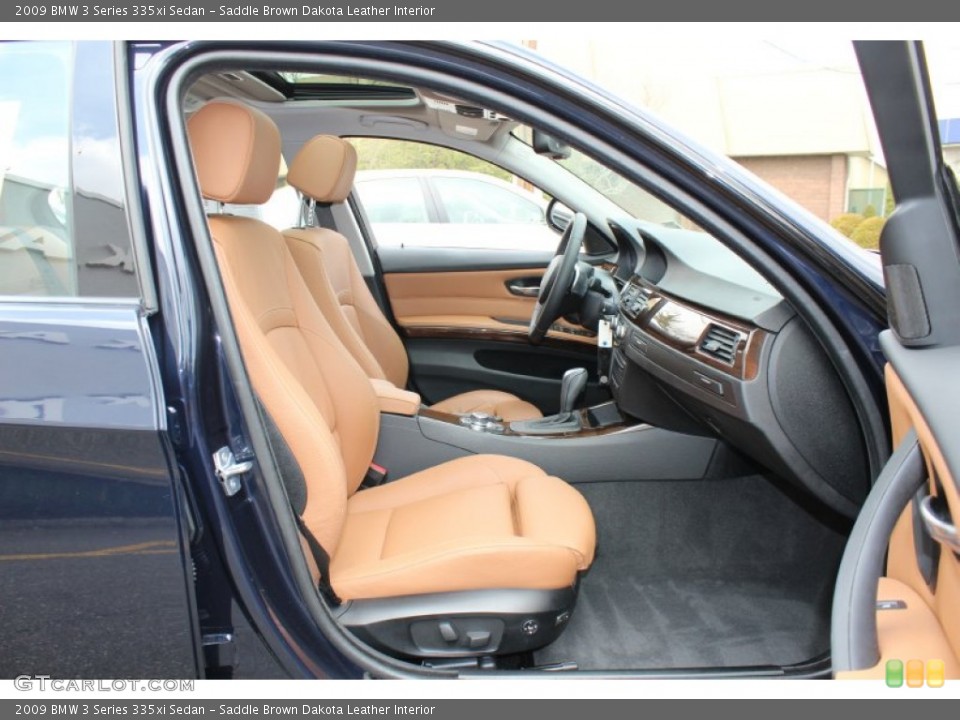 Saddle Brown Dakota Leather Interior Photo for the 2009 BMW 3 Series 335xi Sedan #62607845