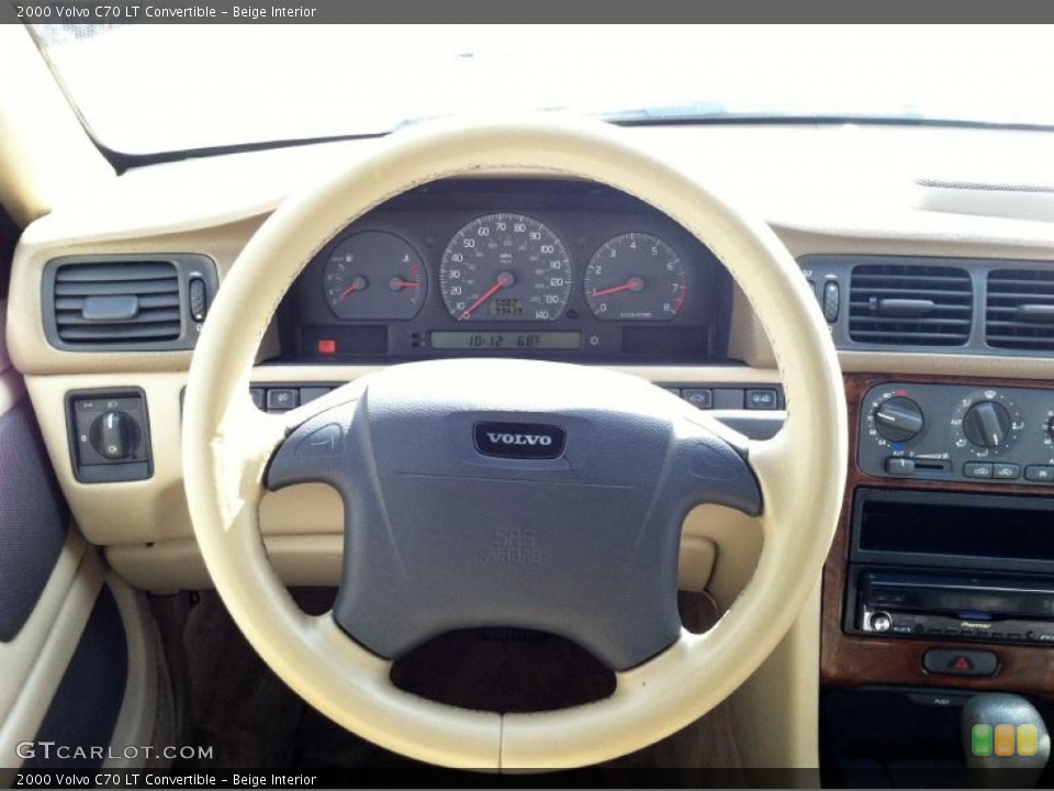 Beige Interior Steering Wheel for the 2000 Volvo C70 LT Convertible #62608519