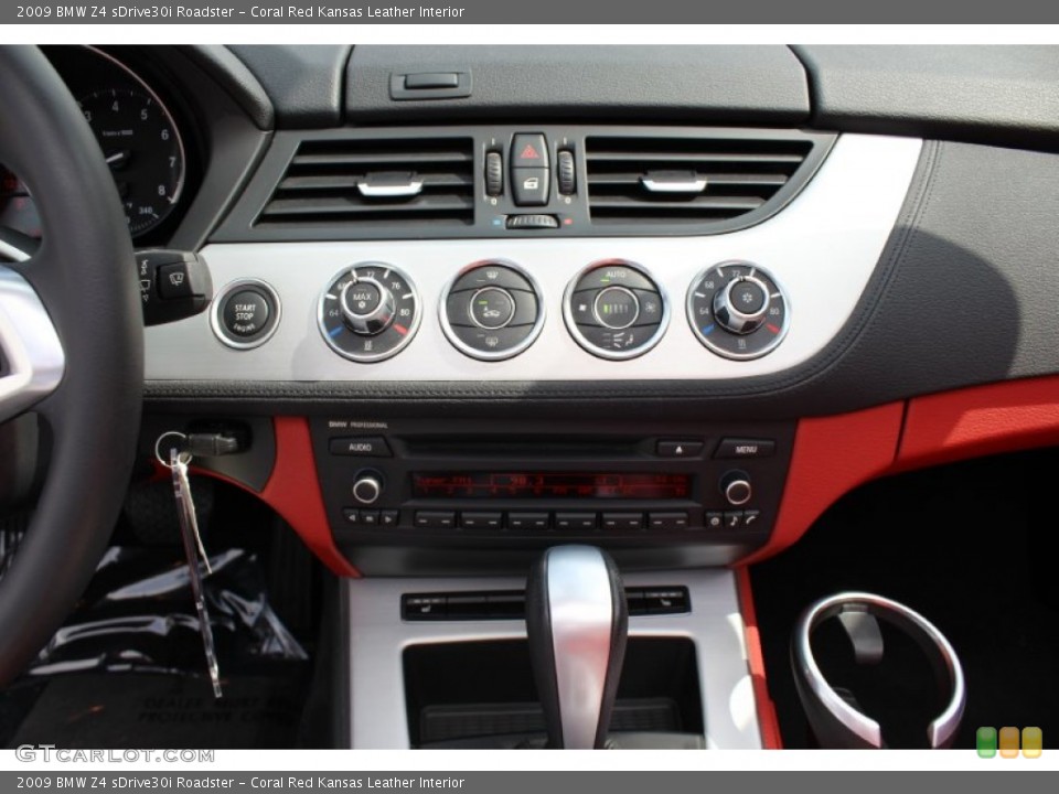 Coral Red Kansas Leather Interior Controls for the 2009 BMW Z4 sDrive30i Roadster #62608685