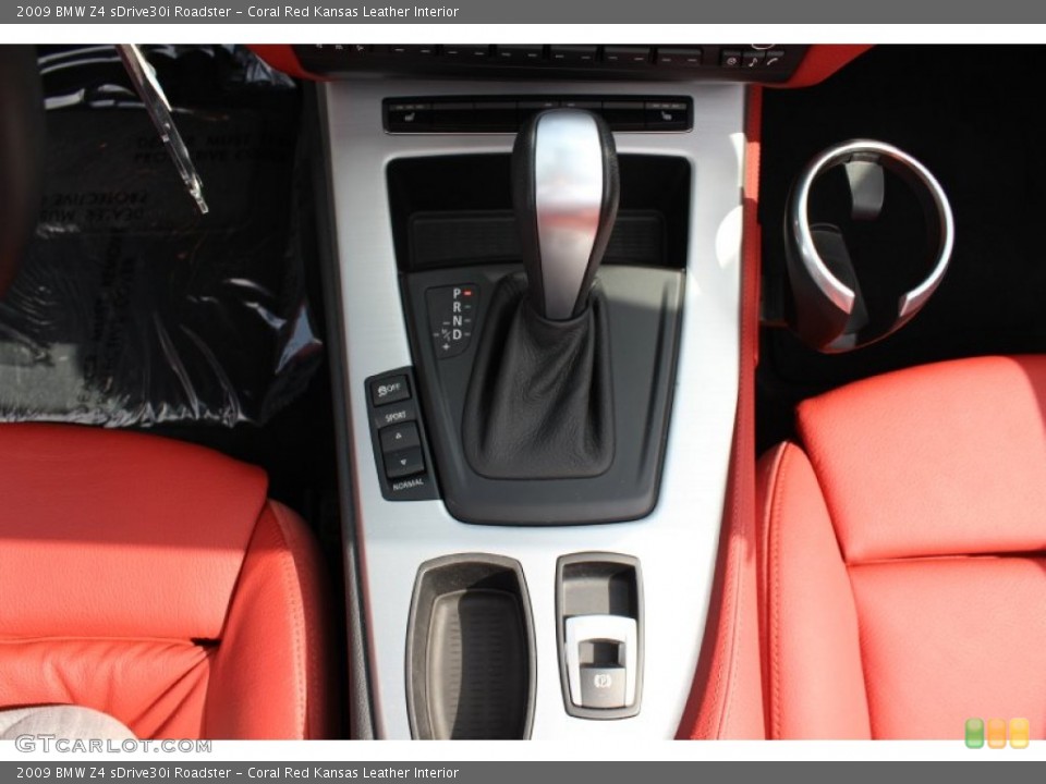 Coral Red Kansas Leather Interior Transmission for the 2009 BMW Z4 sDrive30i Roadster #62608704