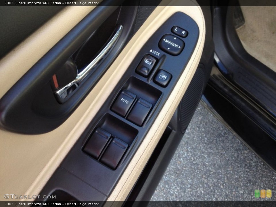 Desert Beige Interior Controls for the 2007 Subaru Impreza WRX Sedan #62609041