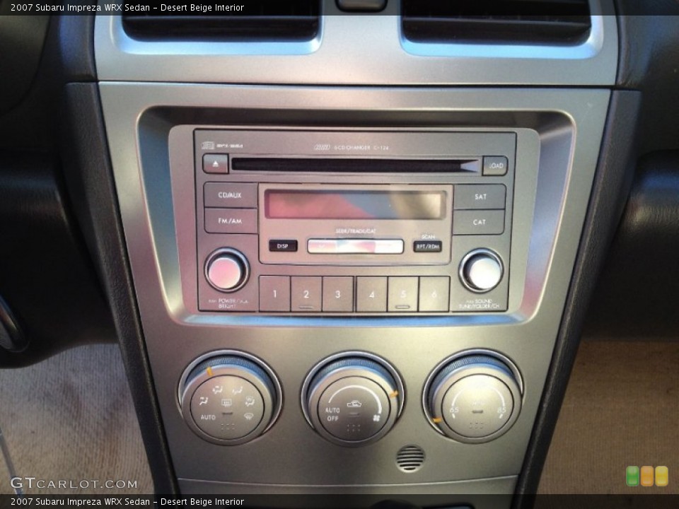 Desert Beige Interior Controls for the 2007 Subaru Impreza WRX Sedan #62609067