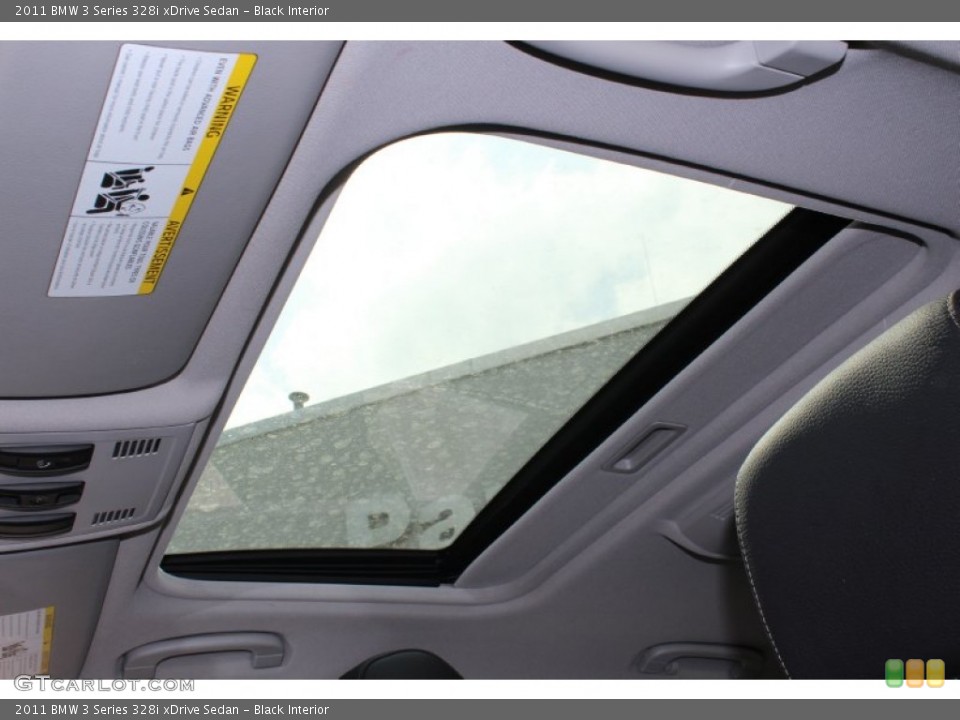 Black Interior Sunroof for the 2011 BMW 3 Series 328i xDrive Sedan #62609885