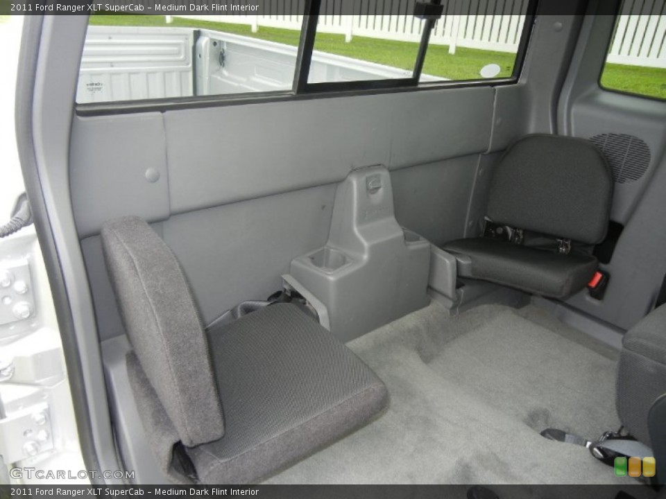 Medium Dark Flint Interior Rear Seat for the 2011 Ford Ranger XLT SuperCab #62614829