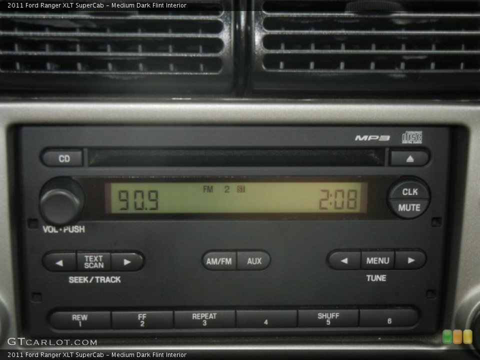 Medium Dark Flint Interior Audio System for the 2011 Ford Ranger XLT SuperCab #62614916