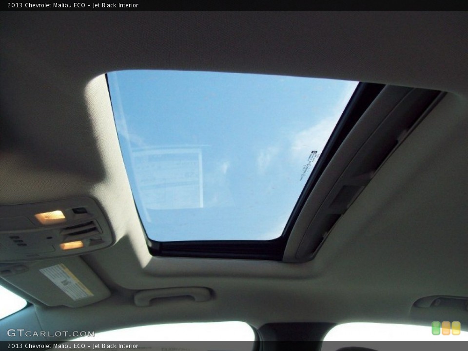 Jet Black Interior Sunroof for the 2013 Chevrolet Malibu ECO #62615348